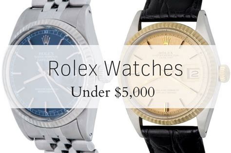 rolex under 5000 dollars